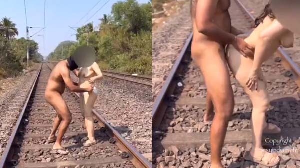 Beautiful Wife Fucking By Her Husband At Railway Track