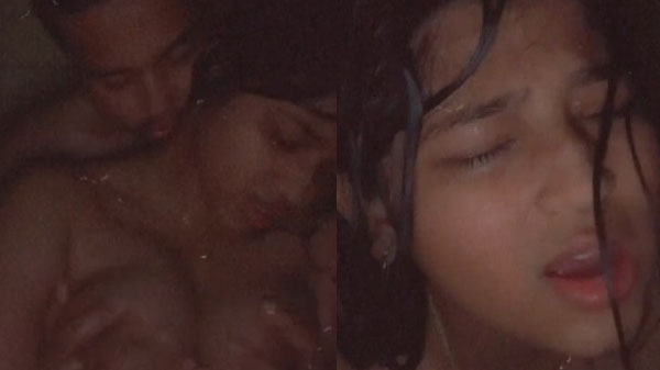 Gf ki boobs press karke jabardast chudai kiya bf ne
