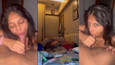 Desi ladhki apne lover ko hotel me le jaake deep blowjob clip