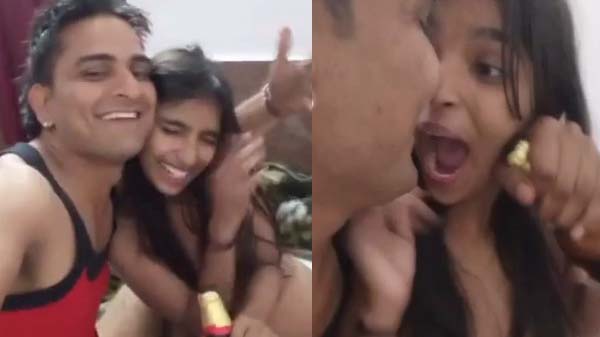 Sexy gf ke sath Daru Pee ke boyfriend sex karti hai