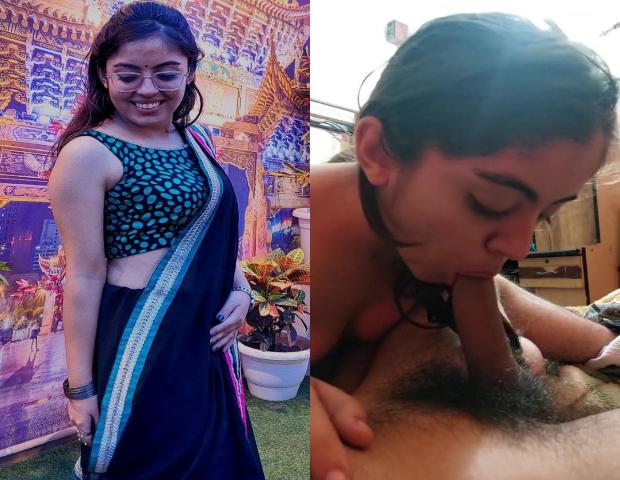Very horny girl giving blowjob to his bf thick dick see mms clip
