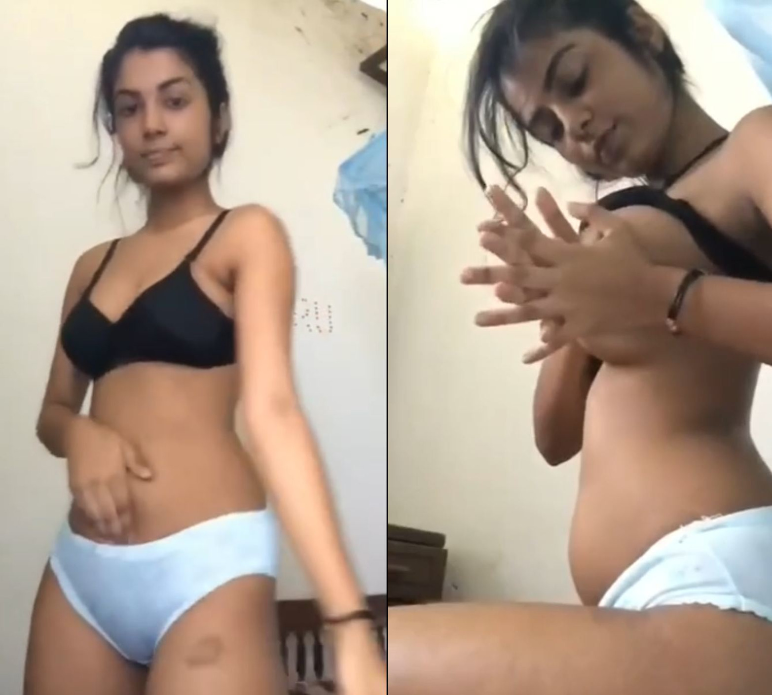 Camera ke samne apni nangi chuchi aur ungli se fingering ki mms